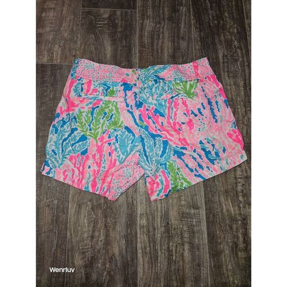 Lilly Pulitzer's Callahan Short in Turquoise Let's Cha Cha sz 4 - Picture 3 of 4